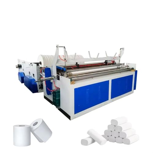 Toilet Tissue Paper Making Machine Set with Core Winding, High Speed Rewinding and Automated Packaging for Commercial Operations