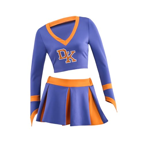 CosplayDiy Jennifer Check Cheer Costume Girls High School Cheer Dress Cheerleading Uniform XXL