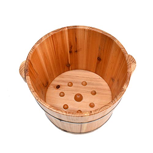 Spa de pies pedestal de madera maciza artesanal