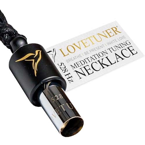 LOVETUNER Meditation Tuning Necklace 528 hz Frequency of Love | Mindfulness Device for Anxiety & Stress Relief