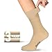 Produktbild Piarini 3 Paar herrensocken ohne gummibund 43 46 beige Diabetikersocken herren extra weit socken ohne naht an den zehen geeignet für diabetiker weiter bund venenfreundlich für geschwollene Füße