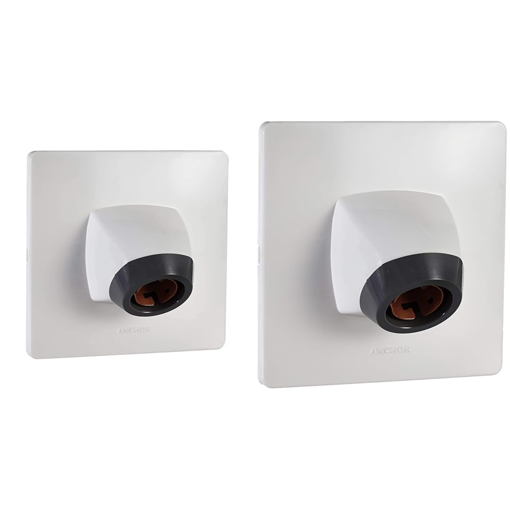 Anchor by Panasonic Plastic Modular Angle Lamp Holder, White, Pack Of 4-image-49