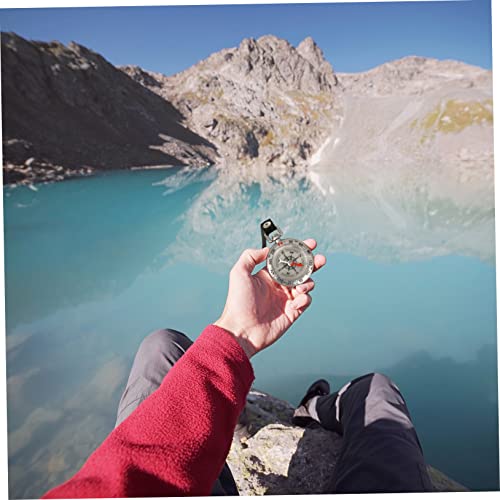 Brújula colgante tipo llavero de aleación de zinc Happyyami miniatura 6