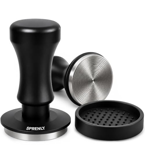 SPRENLY 54mm 3-Spring Loaded Espresso Tamper - Self-Leveling fits Breville
