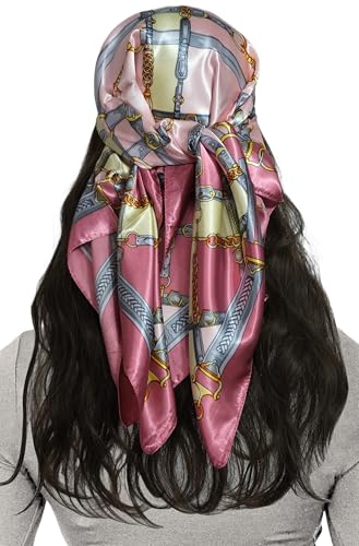 LEBOOBELL 90cm Pañuelo para la Cabeza para Mujer...