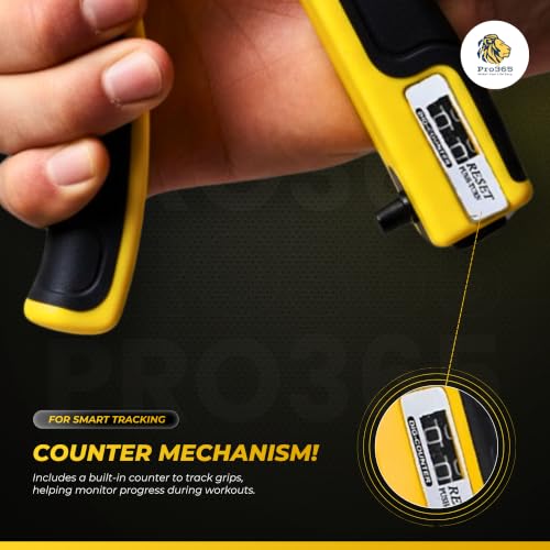 Image of PRO365 Adjustable Hand Gripper with Counter & Skipping Rope Combo | 5-60 KG Grip Strength Trainer with Mechanical Repetition Counter | Adjustable Speed Jump Rope for Cardio, Strength Training, Home Gym & Fitness