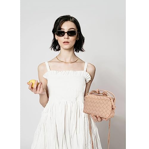 Image of ZEDIUH Woven Bag for Women Crossbody Shoulderbag, Small Vegan Leather Purse
