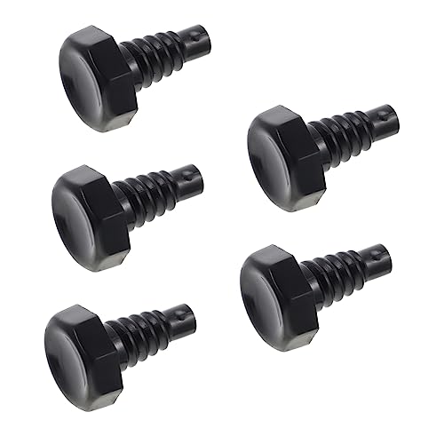 KOMBIUDA Billiard Cue Tail Cover 5pcs Plastic Billiard Cue Boom Device Cue Bottom Protection Hat Snooker Cue Accessories Cue Bottom for Cue