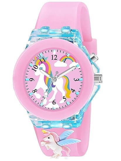 Acnos Kid’s Happy Colorful Water-Resistant and Durable Watch for Boys and Girls with Fun Designs Adjustable Strap and Positive Messages