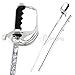 eTrading Steel Military US Army Saber Ceremonial Officer Sword Replica Engraving Carrying Bag Included