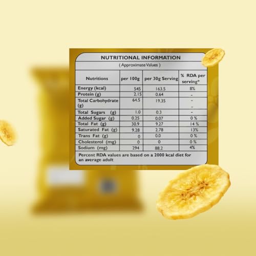 Image of Upperi Classic Salted Kerala Banana Chips | 70g | Kerala Style Nendran Banana | Rice Bran Oil Fried | Zero Trans Fat | NABL Certified | No Artificial Colour | Vegetarian