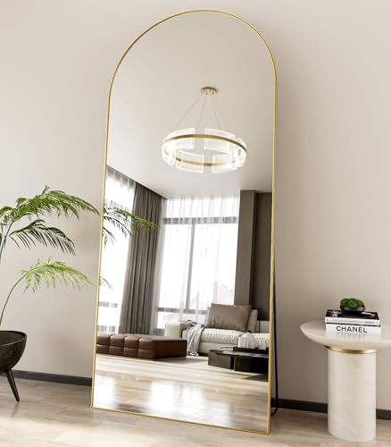 Image of Koonmi 80x36 Arched Full Length Mirror, Floor Mirror with Stand