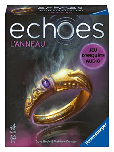 Ravensburger, Echoes L'Bague, Audio investigation game for adults and children from 14 years old, From 1 to 4 players