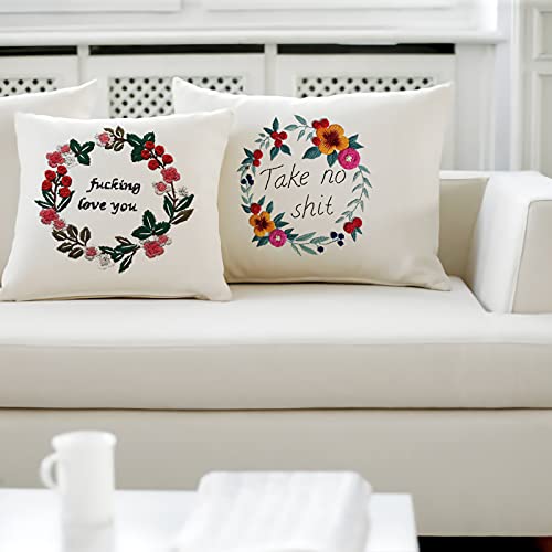 Nuberlic 2 Pack Embroidery Kits For Beginners, Cross Stitch Starter Kit Adults Include 2 Embroidery Cloth With Pattern thumb #5