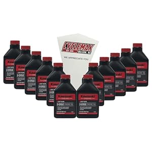 Cyclemax Twelve Pack Compatible With Kawasaki Ktech 2-Cycle Two Stroke Engine Oil 6.4Oz 99969-6084 Contains Twelve Bottles And A Funnel 1 41j1n9sw3nl. sl500 . ss300