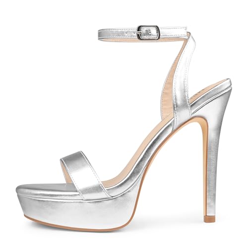 Image of MERUMOTE Women's Open Toe Stiletto High Heels