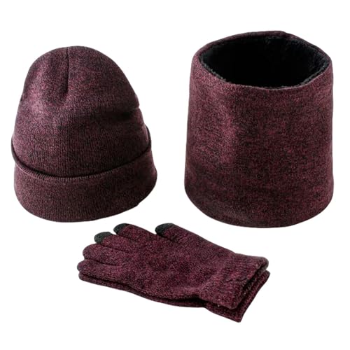 Set de gorro bufanda y guantes térmicos para proteger el cuello y manos del frío