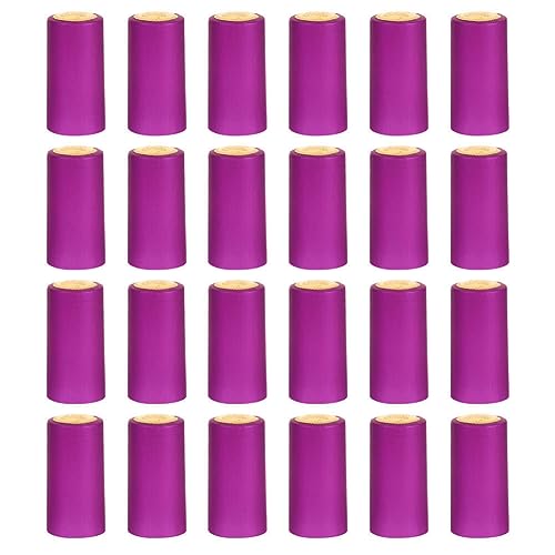 Kichvoe 30pcs Heat Shrink Wine Bottle Caps Sealing Film Capsules for Wine Bottles Shrink Stoppers for Home Winery and Events Height