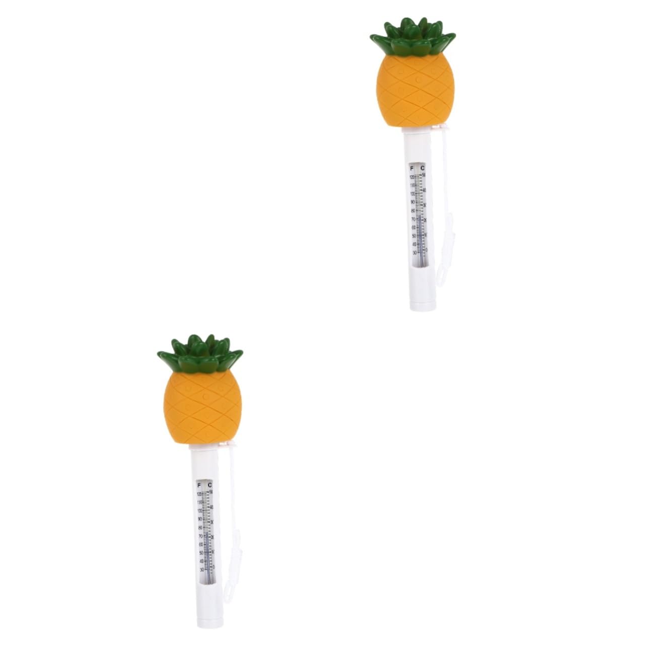 Yardwe 2stücke Pineapple Floating Swimming Pool Thermometer Cartoon Pool Scale Thermometer Für Genaue Temperaturmessung Schwimmbad Und Für Spaß Im Wasser