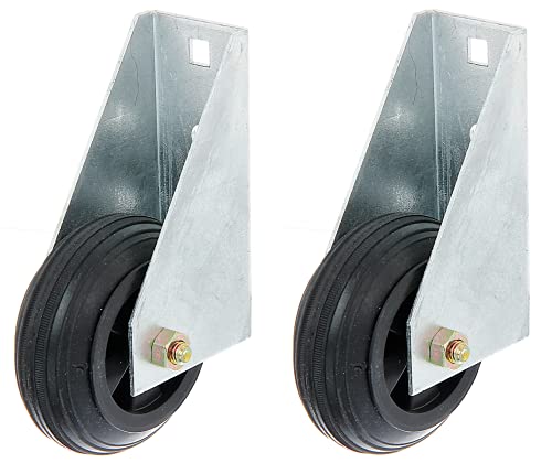 Alberts 215095 Torlaufrolle | für schwere Tore, zum Anschrauben | feuerverzinkt | Ø80 mm | 2er Set