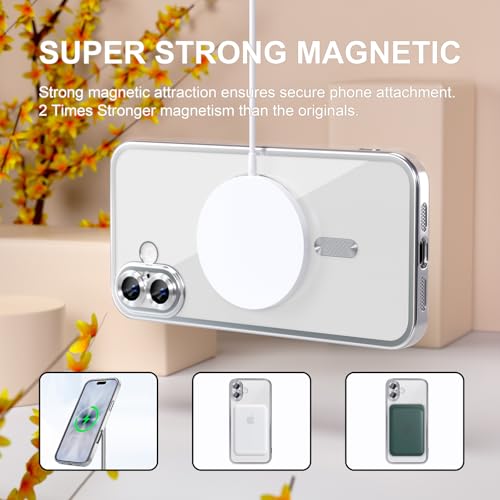 Image of Misea Magnetic for iPhone 17 Case Compatible with MagSafe Silver