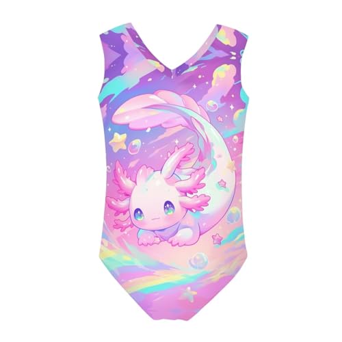 Image of Girls Swimsuits Size 3-14 Kids Summer Sleeveless One Piece Bathing Suit Beach V-Neck