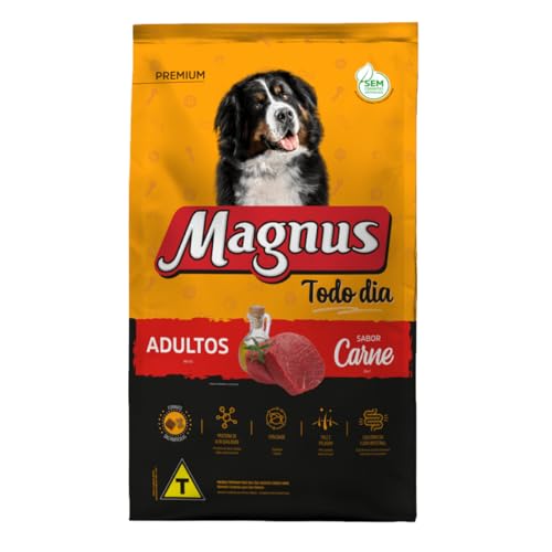 Magnus Ração Adulto Carne 10,1kg Todo Dia Nutrição Completa