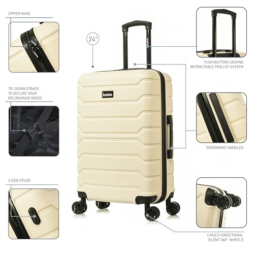 InUSA TREND 24-Inch Hardside Suitcase