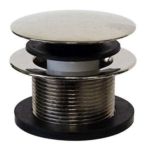 Westbrass Universal Deep Soak PVC Bath Drain, D493244CHM-05, Satin Nickel by Westbrass - Image 3