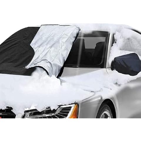 Generise Car Windscreen Cover Reversible All Seasons Car Screen Cover Winter & Summer - Protects Windshield from Frost, Snow, Ice & UV Rays Cover