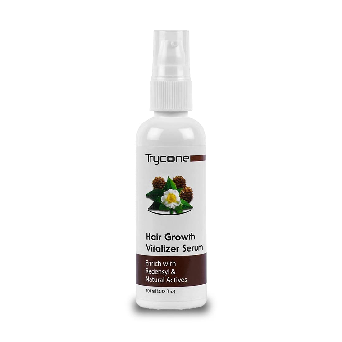 Trycone Hair Growth Serum & Vitalizer Enrich with Redensyl, Onion Seed Oil, Biotin & many Hair growth Actives & Vital Nutrients that promotes Hair Growth and Controls Hairfall – 100 Ml