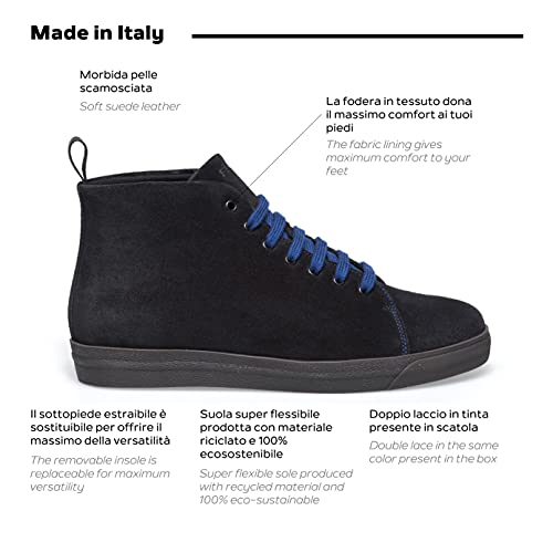 Frau, Stivaletto Casual Uomo in Morbida Pelle