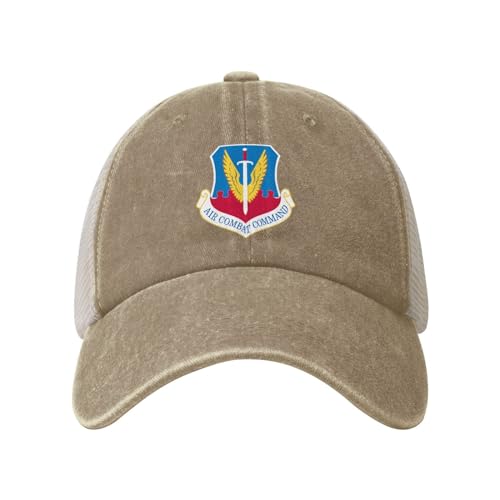 Classic Acc Shield Denim mesh Cap Truck Driver Baseball hat Breathable Adjustable dad caps Natural