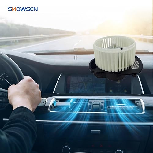 Image of SHOWSEN PM4090 AC Heater Blower Motor with Fan for 11-18 Porsche Cayenne | Compatible with 2011-2017 VW Volkswagen Touareg OE# 75057 7P0820021
