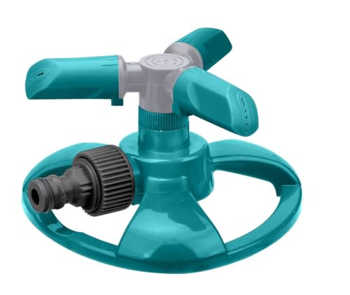 Image of Total 3 Arm Rotary Lawn Sprinkler, Adjustable 360 Garden Water Sprinkler with Wide Coverage, Water Sprayer for Lawn, Yard, Garden, Plant Irrigation & Outdoor Play
