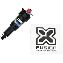 X-Fusion O2 PRO RL 165x38mm Rear Air Shock,YB2749 Black