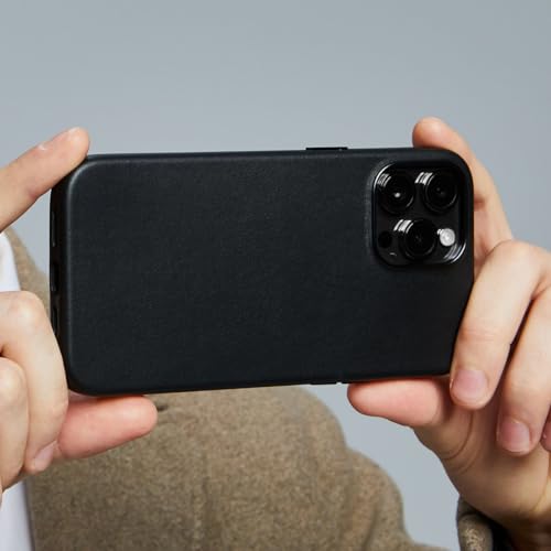 Étui iPhone 13 Pro Max cuir véritable avec aimants MagSafe - 5