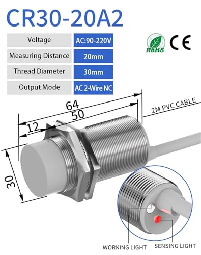 Sensor de proximidad capacitivo M30 como interruptor de nivel para depósitos y silos 2