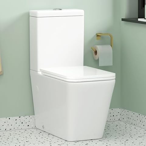 Elena Close Coupled WC Toilet with Soft Close Seat Cover