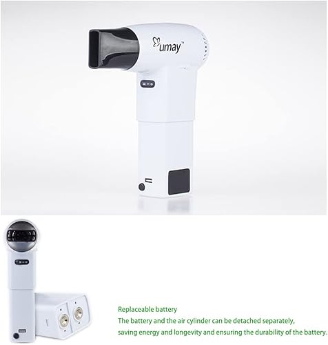 Miniatura 4 de Secador de pelo inalámbrico, viento caliente y viento frío, salida USB útil adecuada para viajes, arte seco, trabajo en el campo, uso inalámbrico,