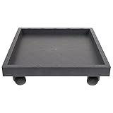 DOITOOL Rollbrett Plant 1Pc Outdoor Untersetzer Blumentopf Verdickt mit Harz Tey Patio Caster Werkzeug Quadratisch Beweglichen im Kreisförmige Ständer Blumenroller Eckig Pflanzenroller