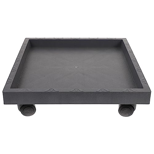 DOITOOL Rollbrett Plant 1Pc Outdoor Untersetzer Blumentopf Verdickt mit Harz Tey Patio Caster Werkzeug Quadratisch Beweglichen im Kreisförmige Ständer Blumenroller Eckig Pflanzenroller