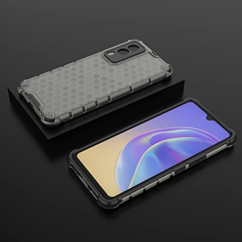 Image of Glasgow Back Case Cover Designed for Vivo V21E 5G - Black