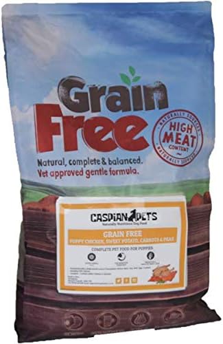 CaspianPets 6kg Puppy Food Chicken Sweet Potato carrots and peas small kibble