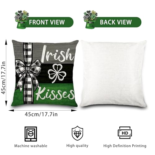 Housses de coussin Saint-Patrick 45,7 cm : taie décorative canapé et lit festive - 3