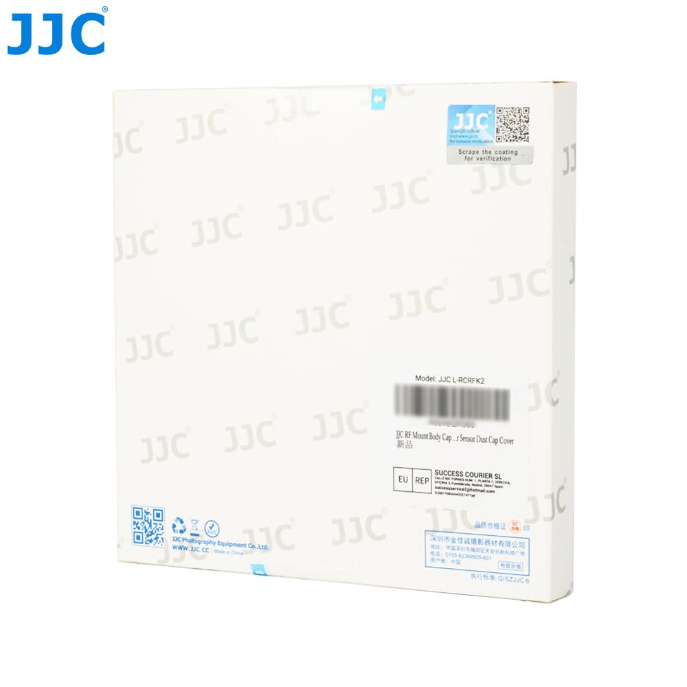 (2 Pack) JJC Lens Posteriore Cap + Tappo Corpo per Canon EOS R Ra RP R3 R5 R5c R6 R6II R7 R8 R10 R50 R100 Fotocamere Mirrorless RF e Obiettivo RF