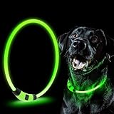 Collar con Luz LED para Mascotas, Tamaño Ajustable, lumioso 7 Colores