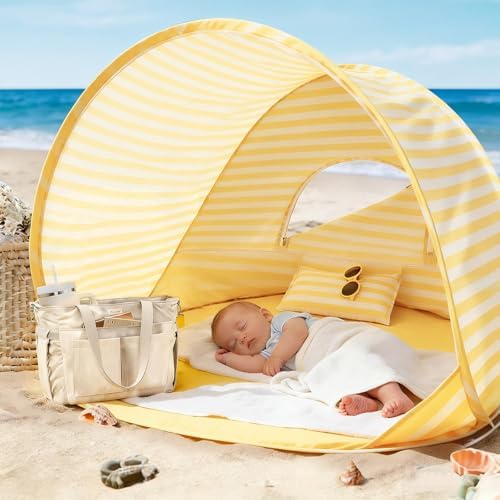 Tiny Land Baby Beach Tent, 2026 New Pop Up UPF 50+ Sun Protection — view 8