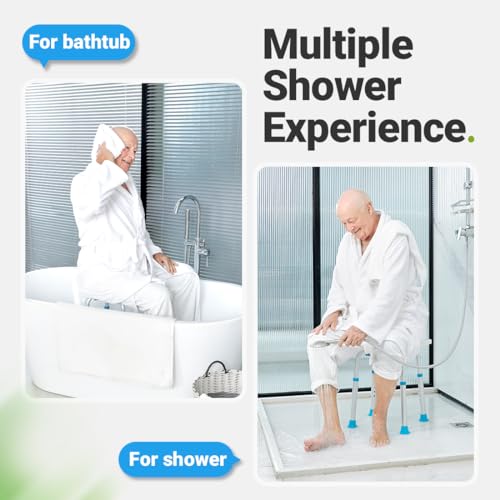 Health Line Massage Products LBM-SB-004-W Fsa/Hsa Eligible Shower Stool 350Lbs Bath Seat Chair thumb #3