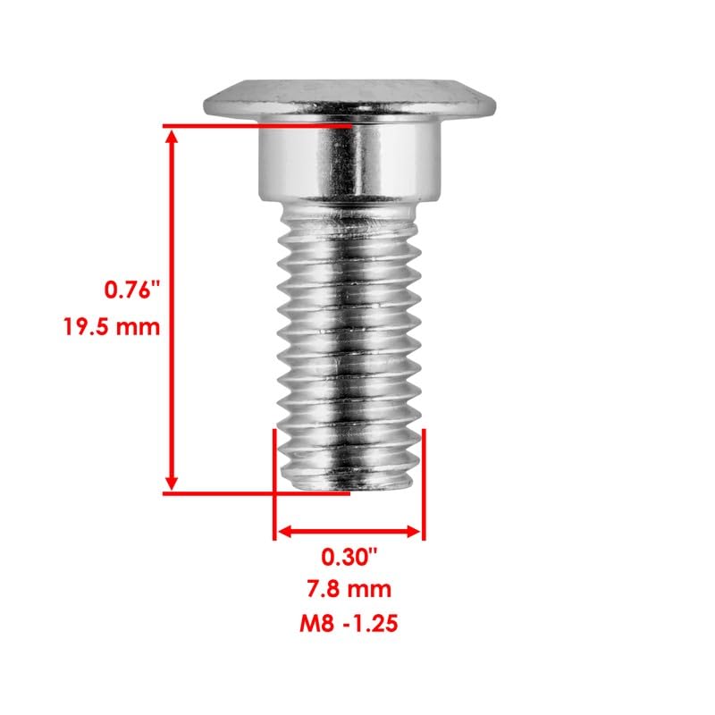 #US Replacement Parts 8 Front Wheel Disc Stud Screw Bolt for Yamaha for Rhino 660 YXR660 4X4 2004-2007 (diep#1725-10659)